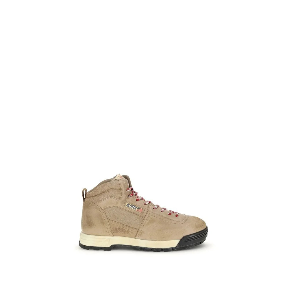 Autry Beige Rubber Lace-Up Boots - EU42/US9
