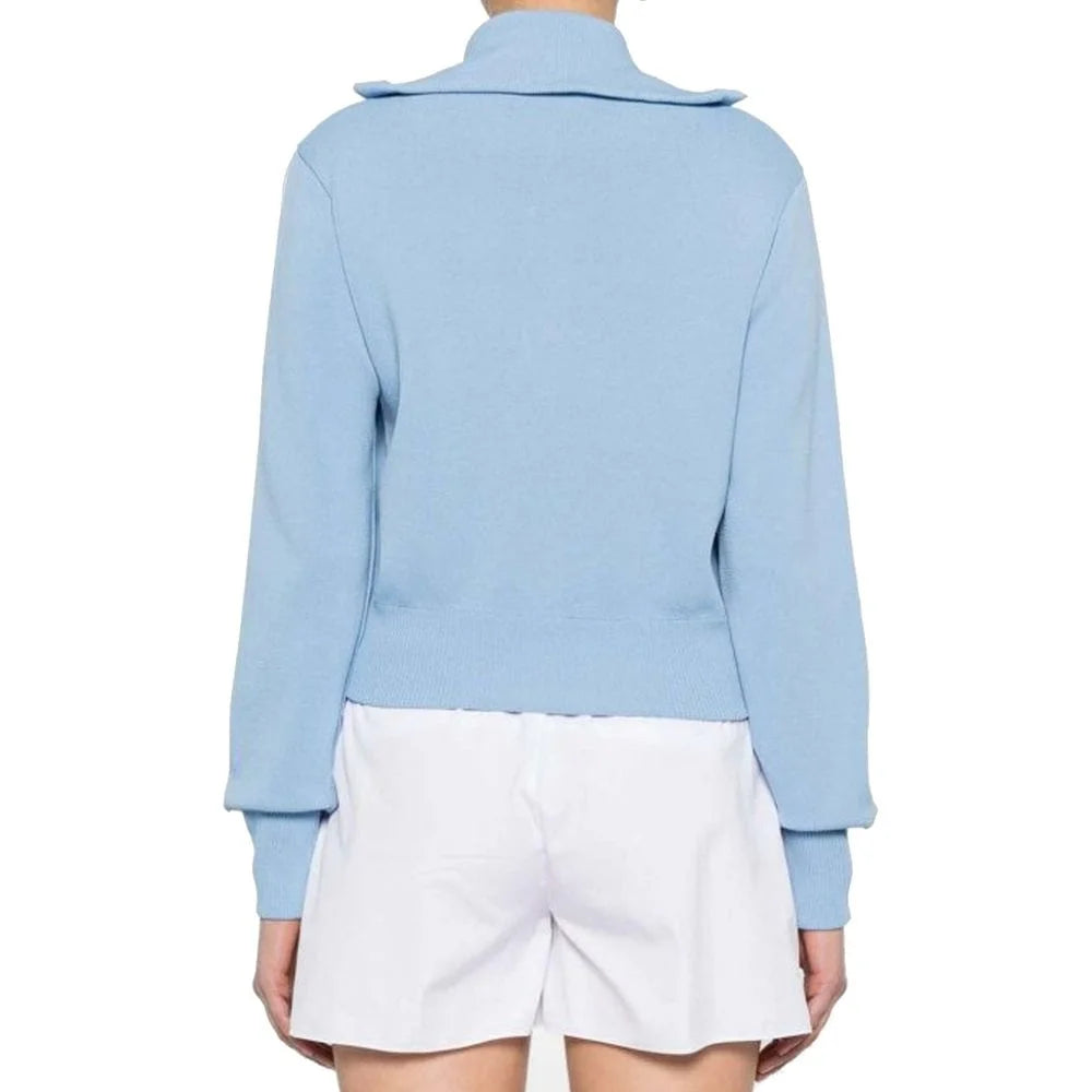 Autry Blue Nylon Cardigan