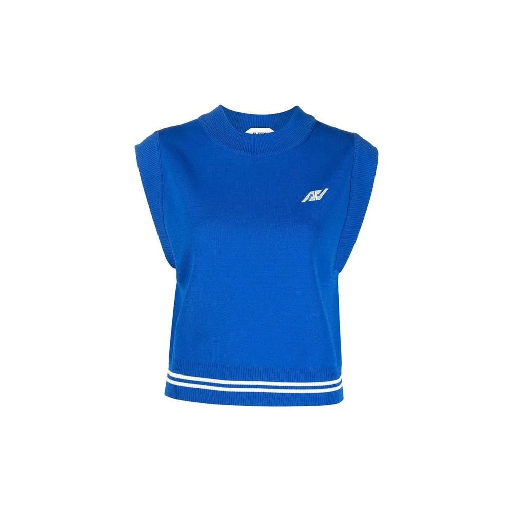 Autry Blue Nylon Waistcoat