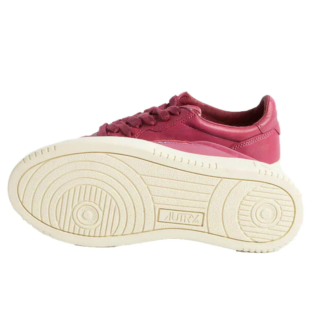 Autry Fuchsia Goatskin Women Sneaker - EU38/US8 - Sneakers