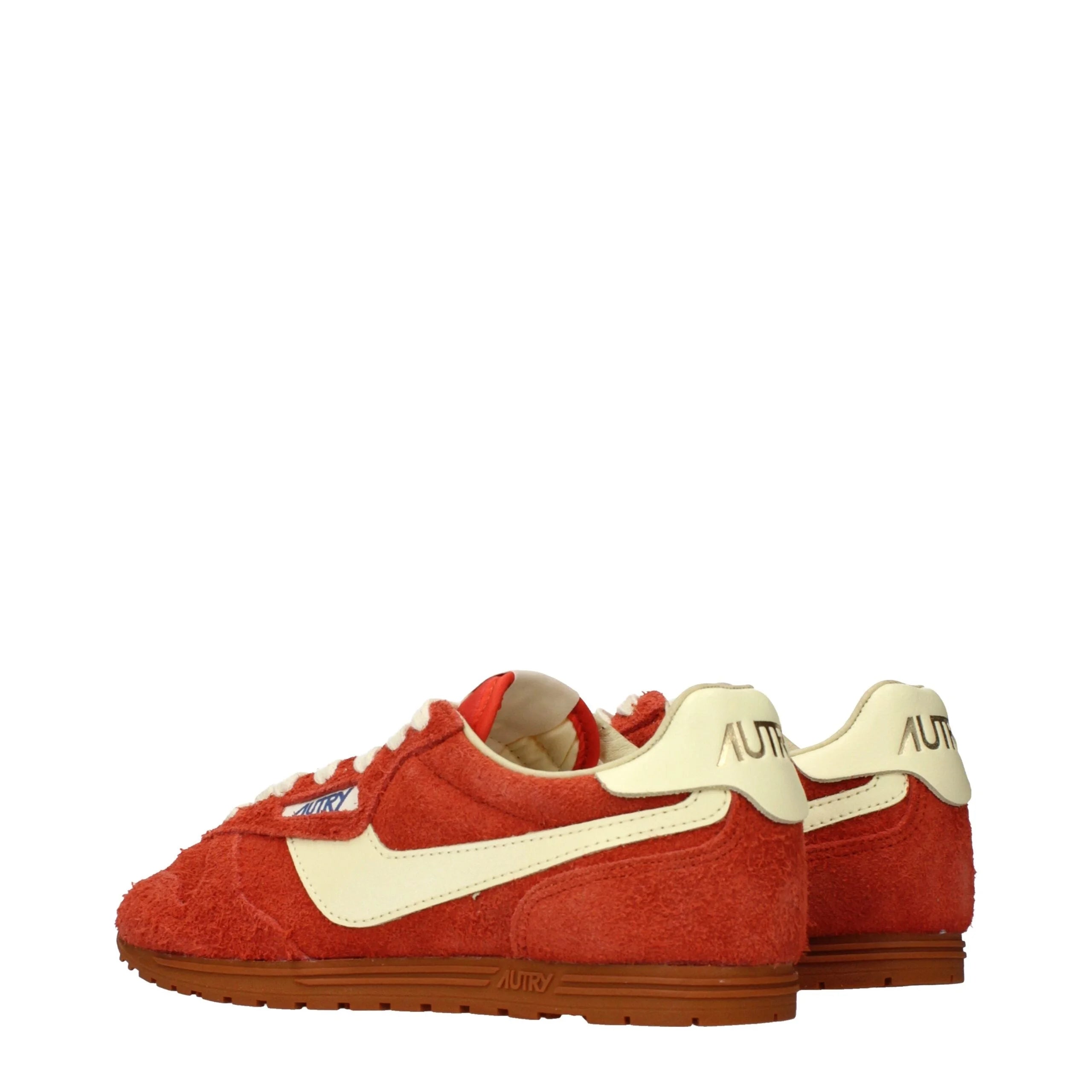 Autry Orange Leather Sneakers - EU36/US6