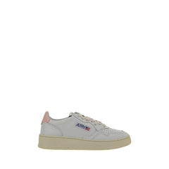 Autry White Calf Leather Bos Taurus Low Top Sneakers