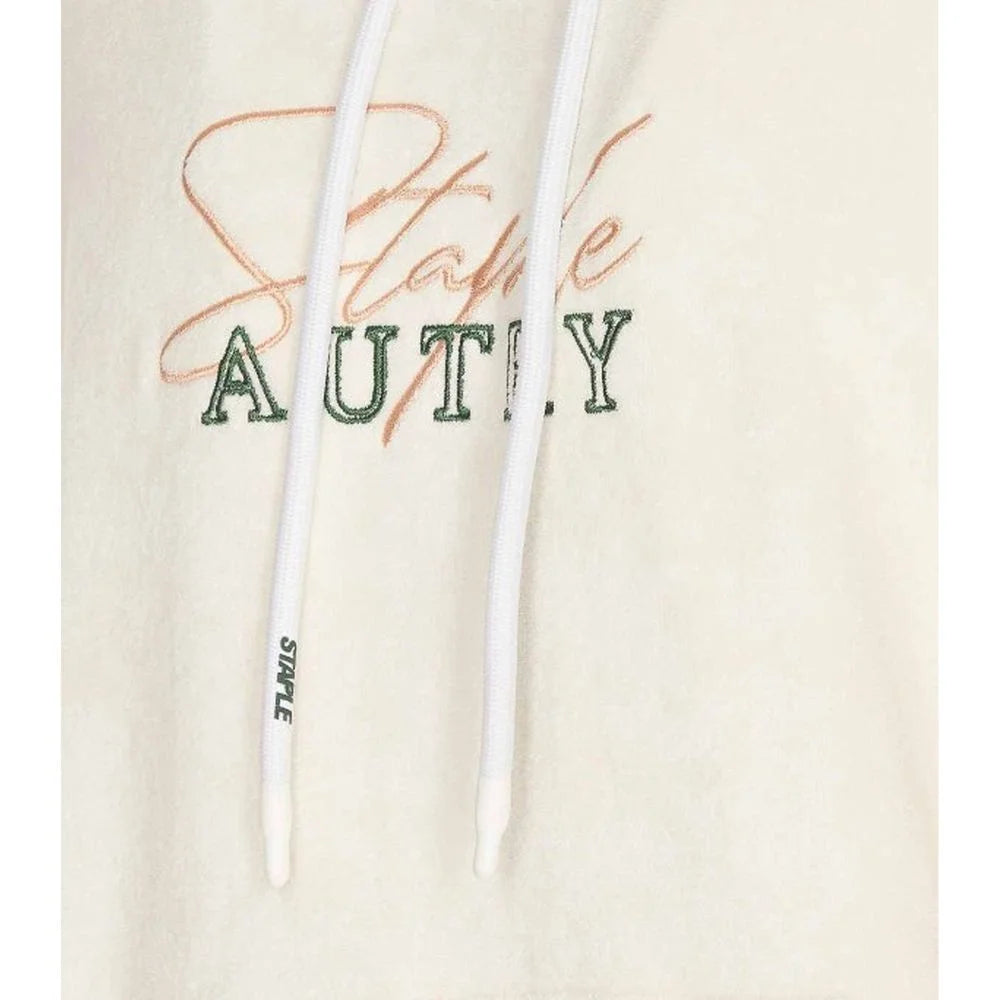 Autry White Cotton Hoodie