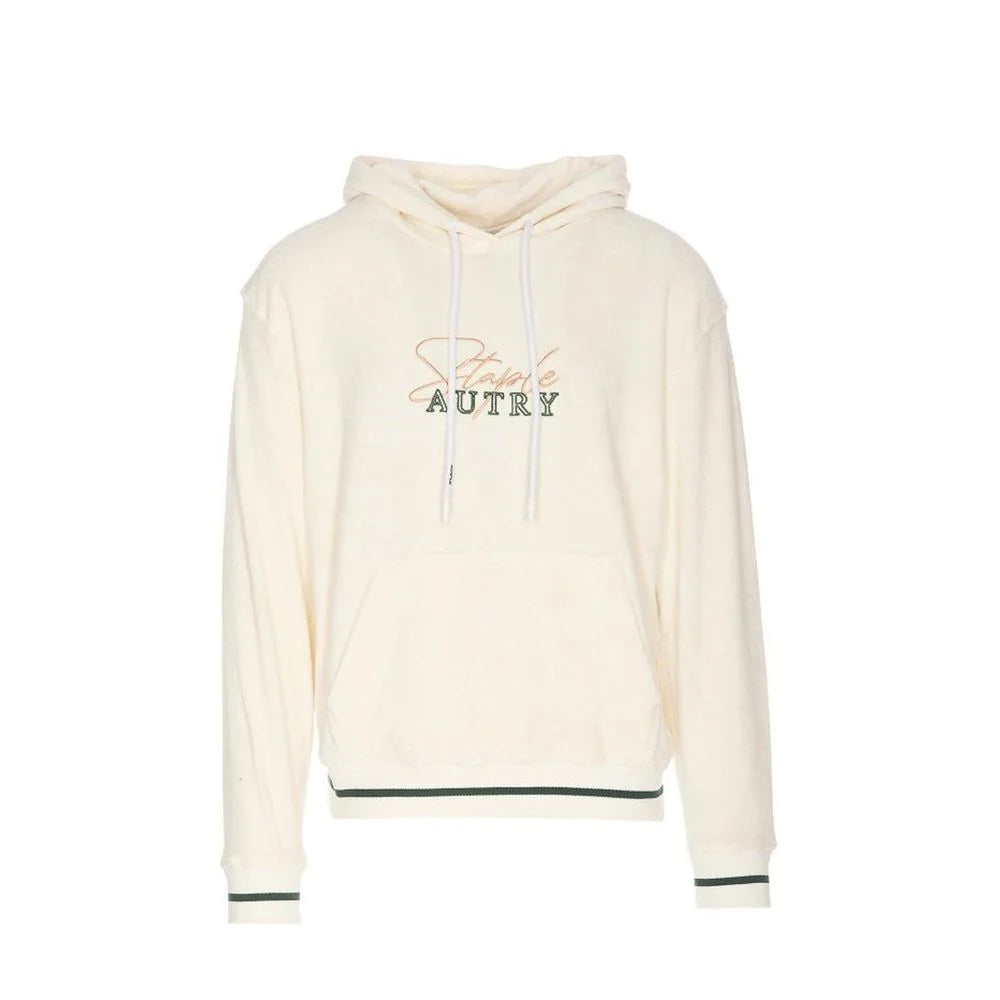 Autry White Cotton Hoodie
