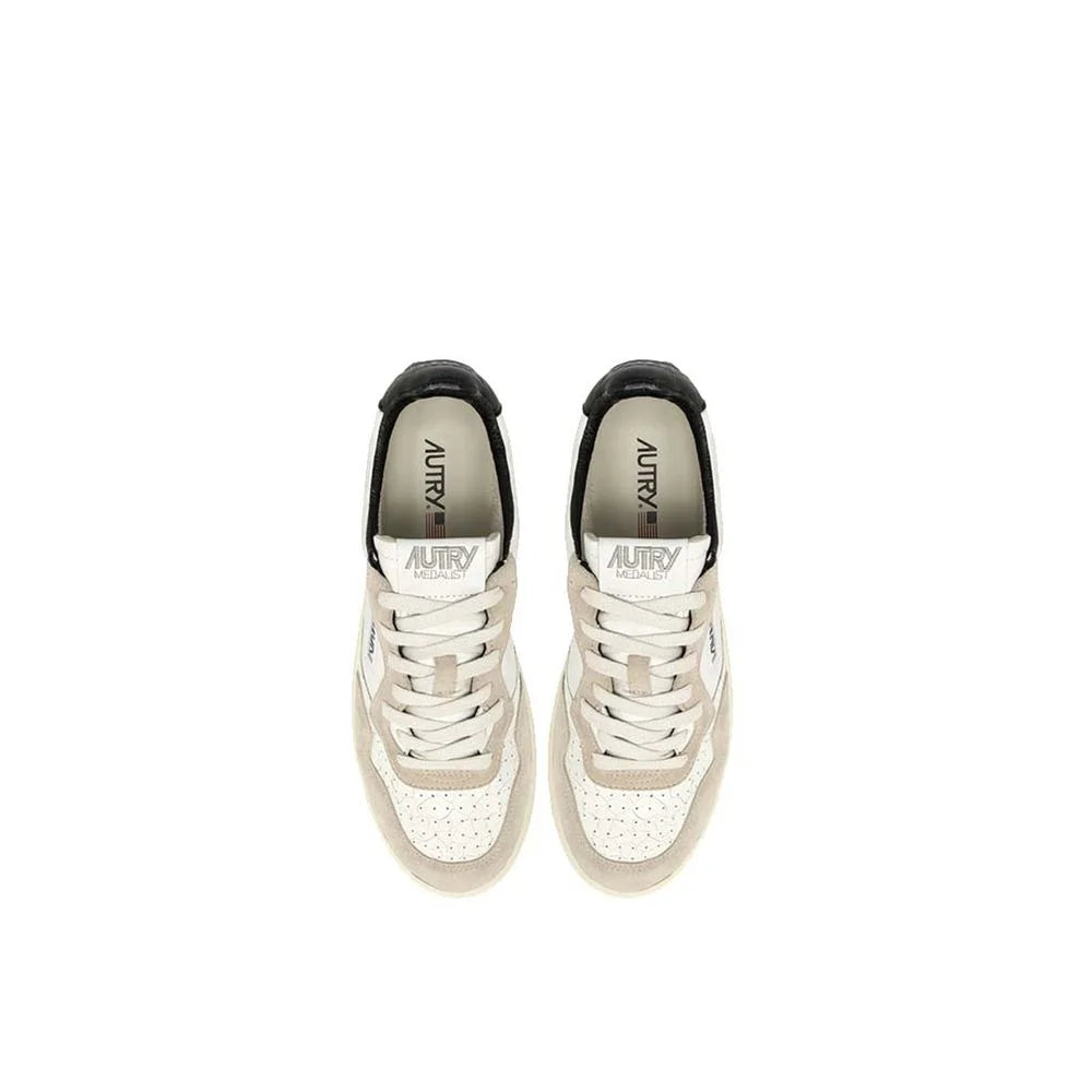 Autry White Goatskin Low Top Sneakers - Sneakers