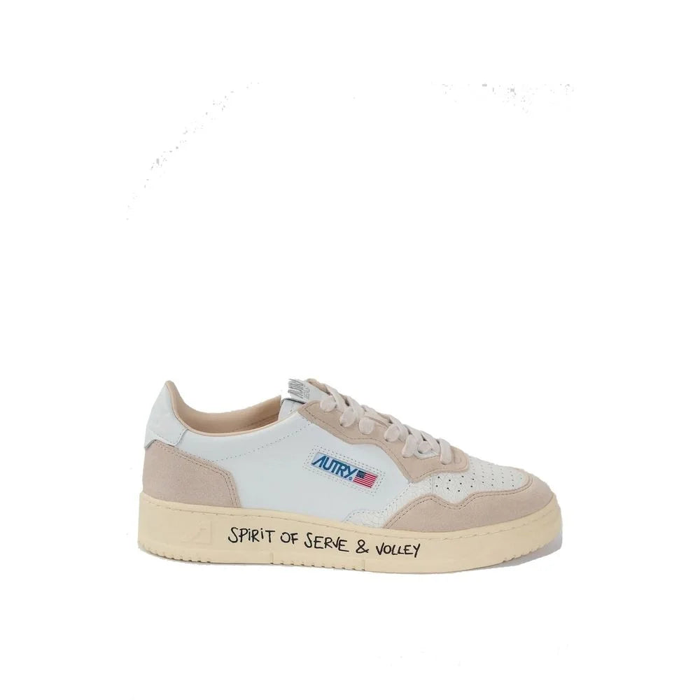 Autry White Goatskin Low Top Sneakers - EU41/US8