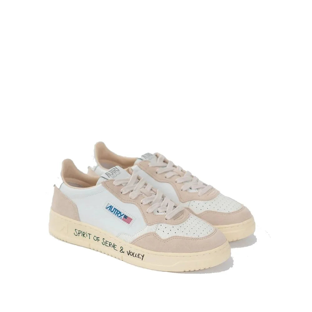 Autry White Goatskin Low Top Sneakers - EU41/US8