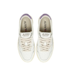 Autry White Leather Low Top Sneakers