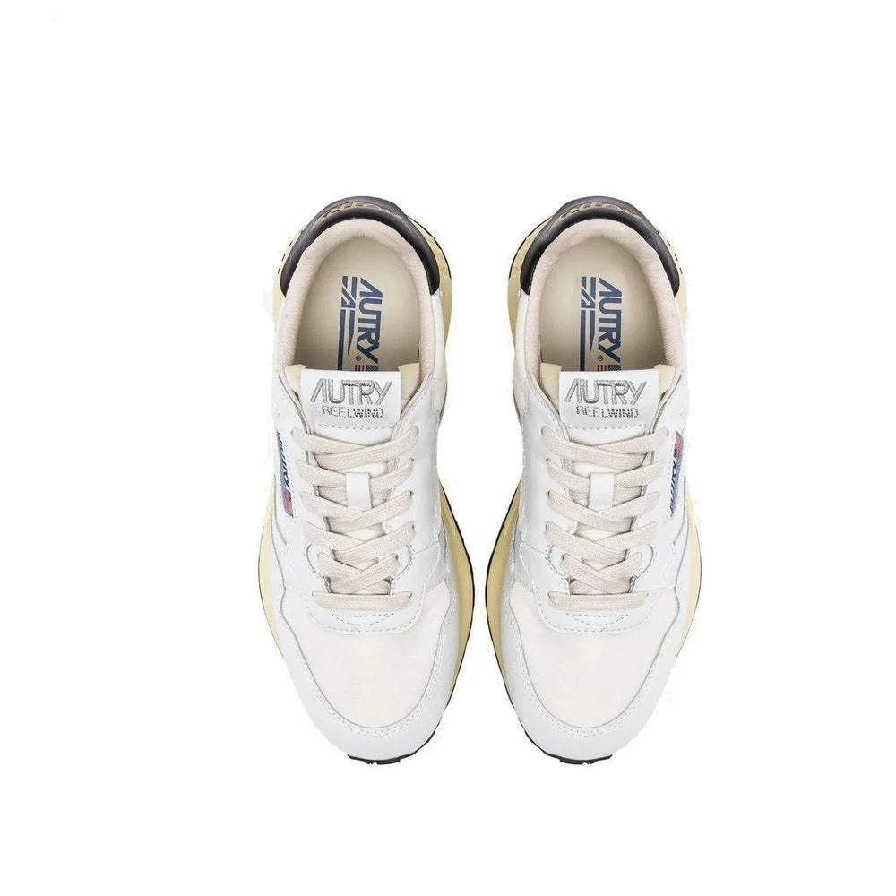 Autry White Leather Low Top Sneakers