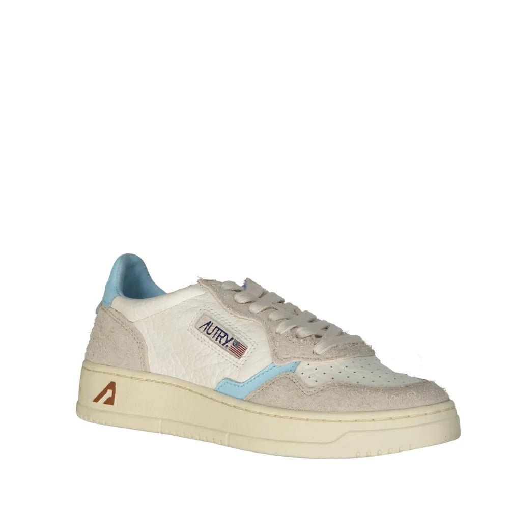 Autry White Leather Low Top Sneakers
