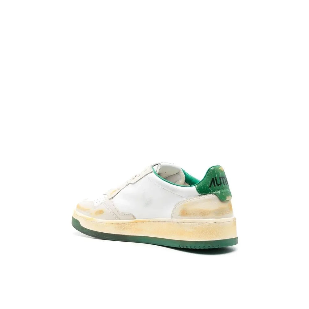 Autry White Leather Low Top Sneakers