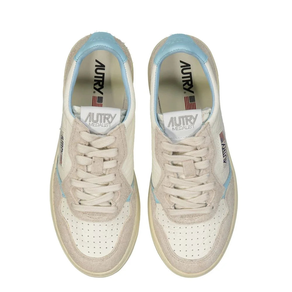 Autry White Leather Low Top Sneakers - Sneakers