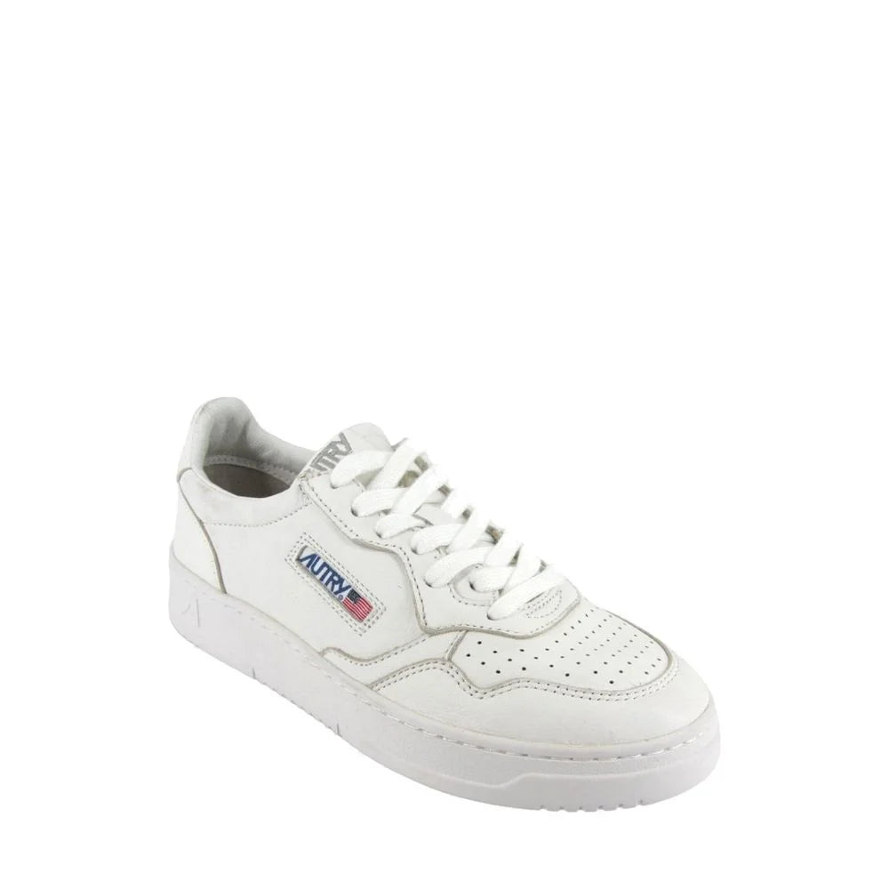 Autry White Leather Low Top Sneakers