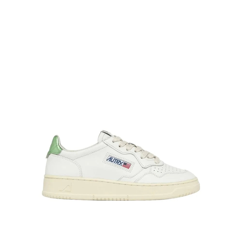 Autry White Leather Low Top Sneakers