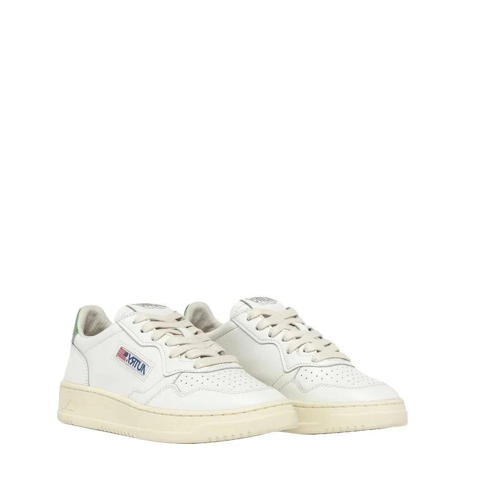 Autry White Leather Low Top Sneakers