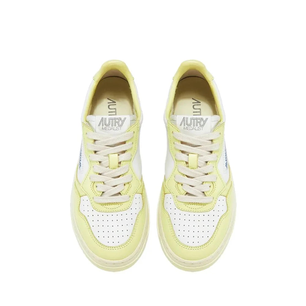 Autry White Leather Low Top Sneakers