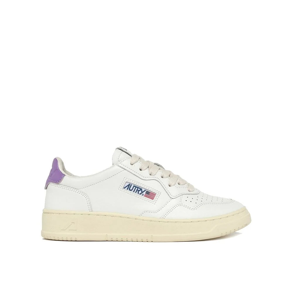 Autry White Leather Low Top Sneakers