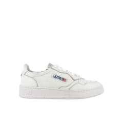 Autry White Leather Low Top Sneakers