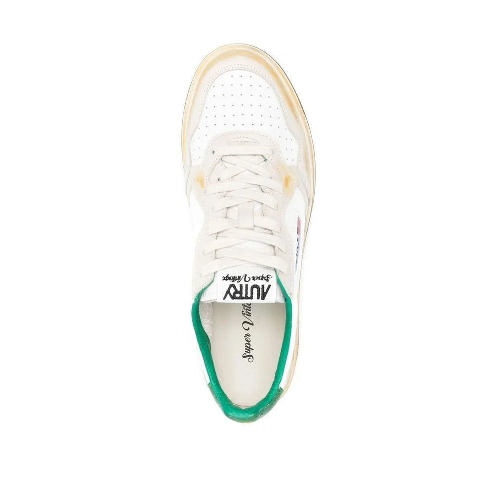 Autry White Leather Low Top Sneakers