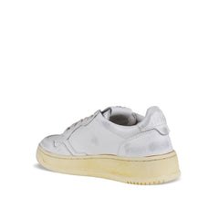 Autry White Leather Low Top Sneakers