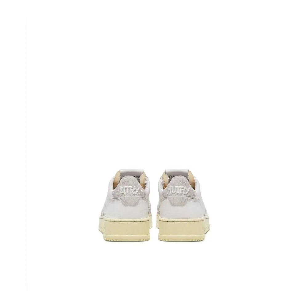 Autry White Leather Low Top Sneakers - EU35/US5
