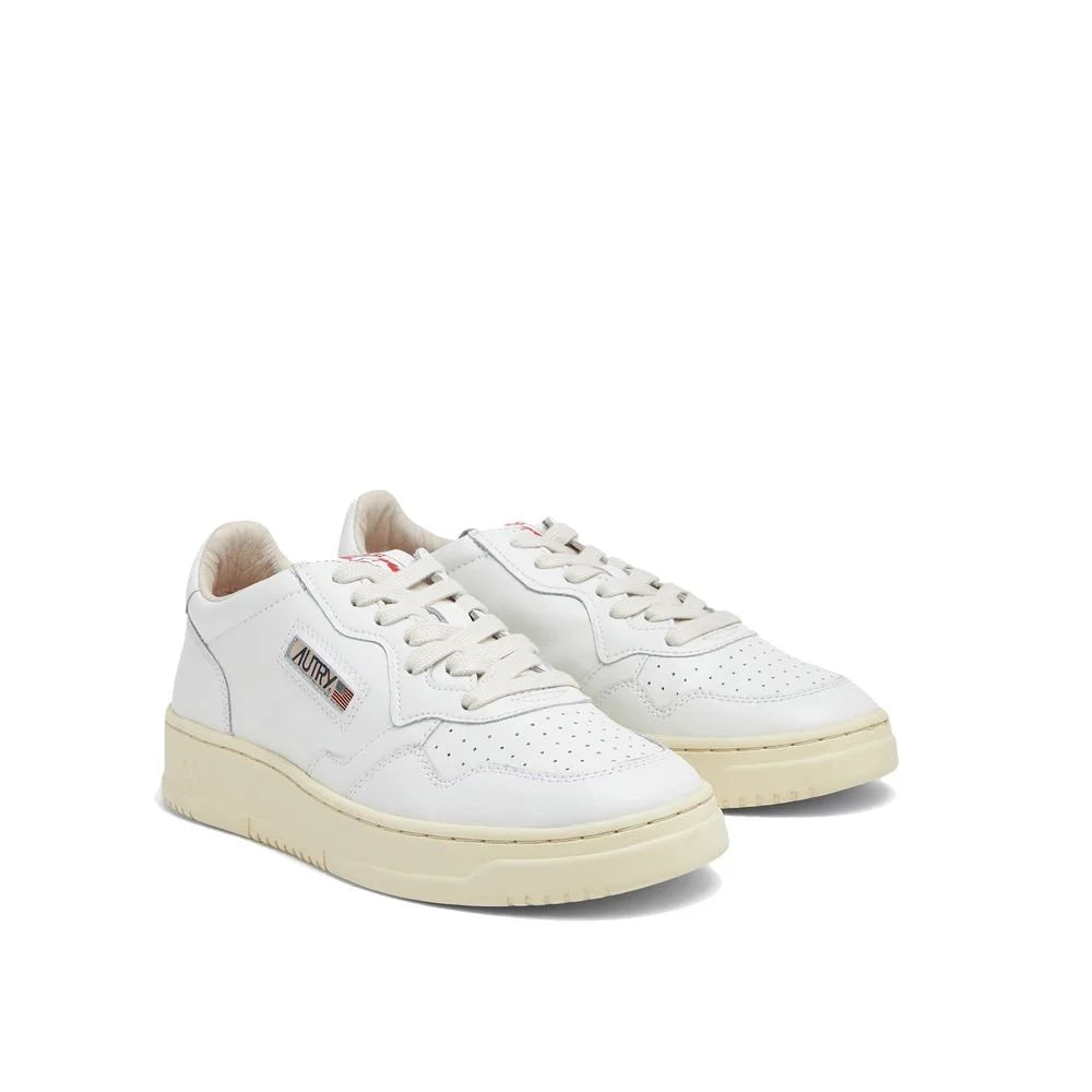 Autry White Leather Low Top Sneakers - EU36/US6
