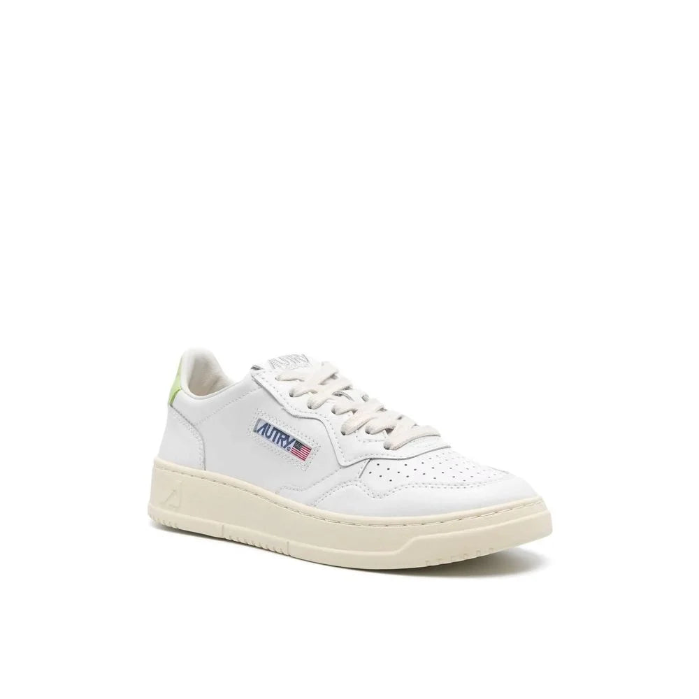 Autry White Leather Low Top Sneakers - EU37/US7