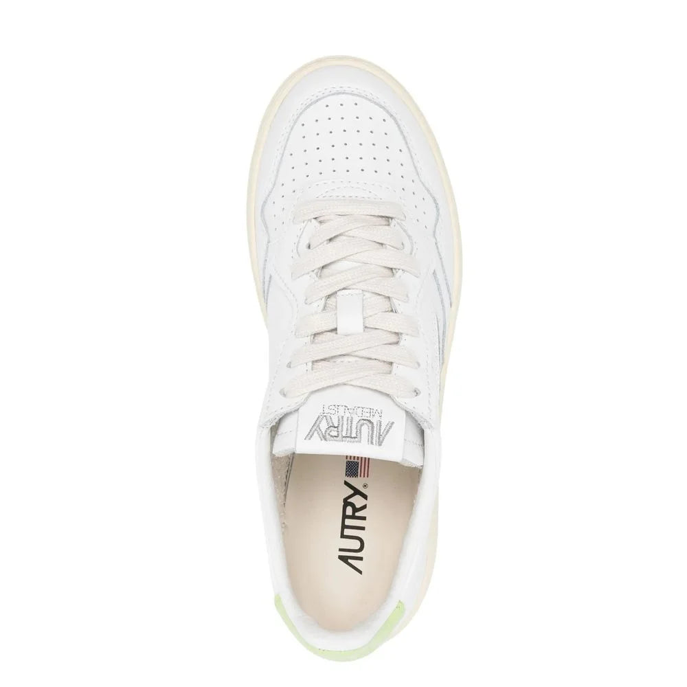 Autry White Leather Low Top Sneakers - EU37/US7