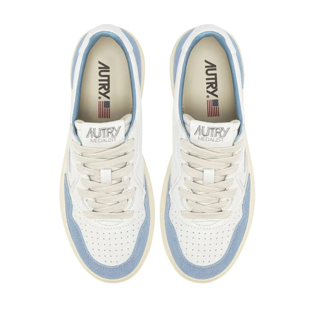 Autry White Leather Low Top Sneakers - EU37/US7