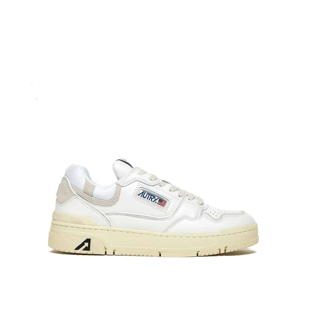 Autry White Leather Low Top Sneakers - EU37/US7