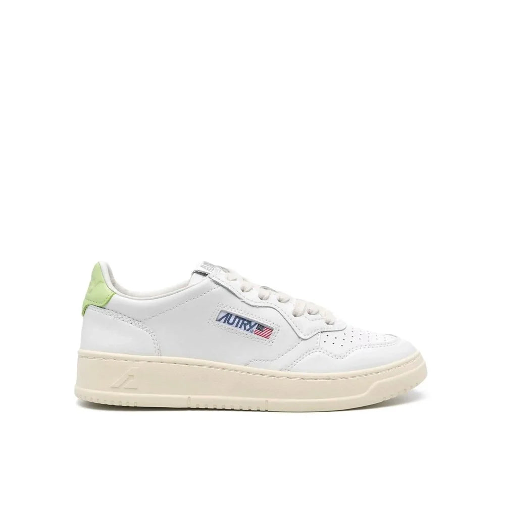 Autry White Leather Low Top Sneakers - EU37/US7