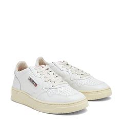 Autry White Leather Low Top Sneakers - EU37/US7
