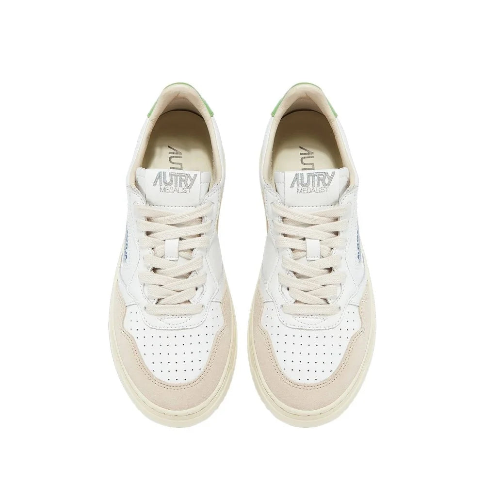 Autry White Leather Sneakers