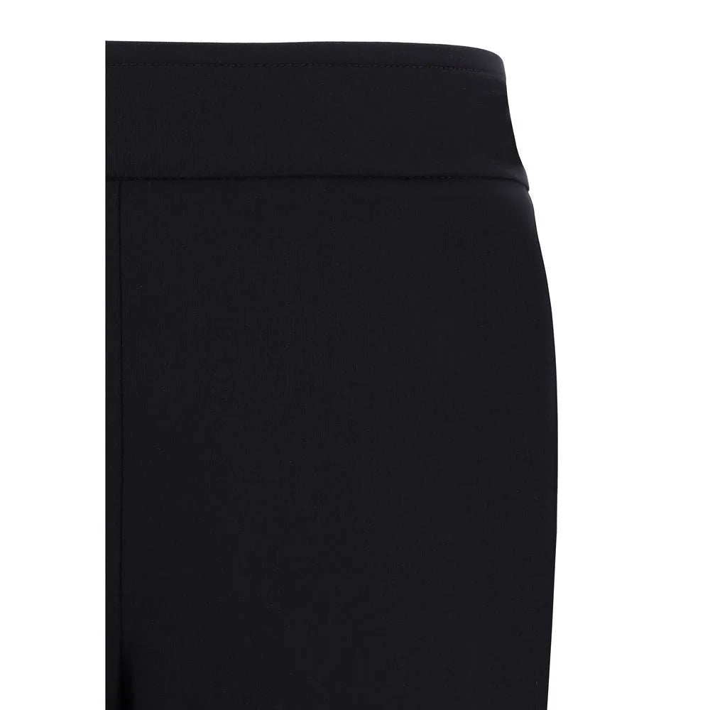 Avenue Montaigne Black Elastane Flared Pants