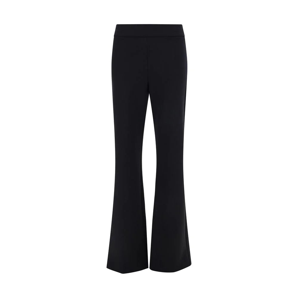 Avenue Montaigne Black Elastane Flared Pants