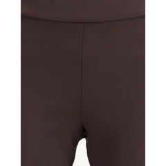Avenue Montaigne Brown Elastane Flared Pants