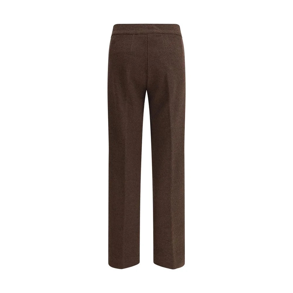 Avenue Montaigne Brown Polyester Casual Pants - 14