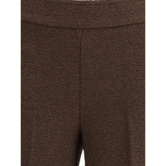 Avenue Montaigne Brown Polyester Casual Pants - 14