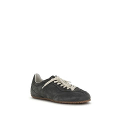 Axel Arigato Gray Calf Leather Bos Taurus Low Top Sneakers