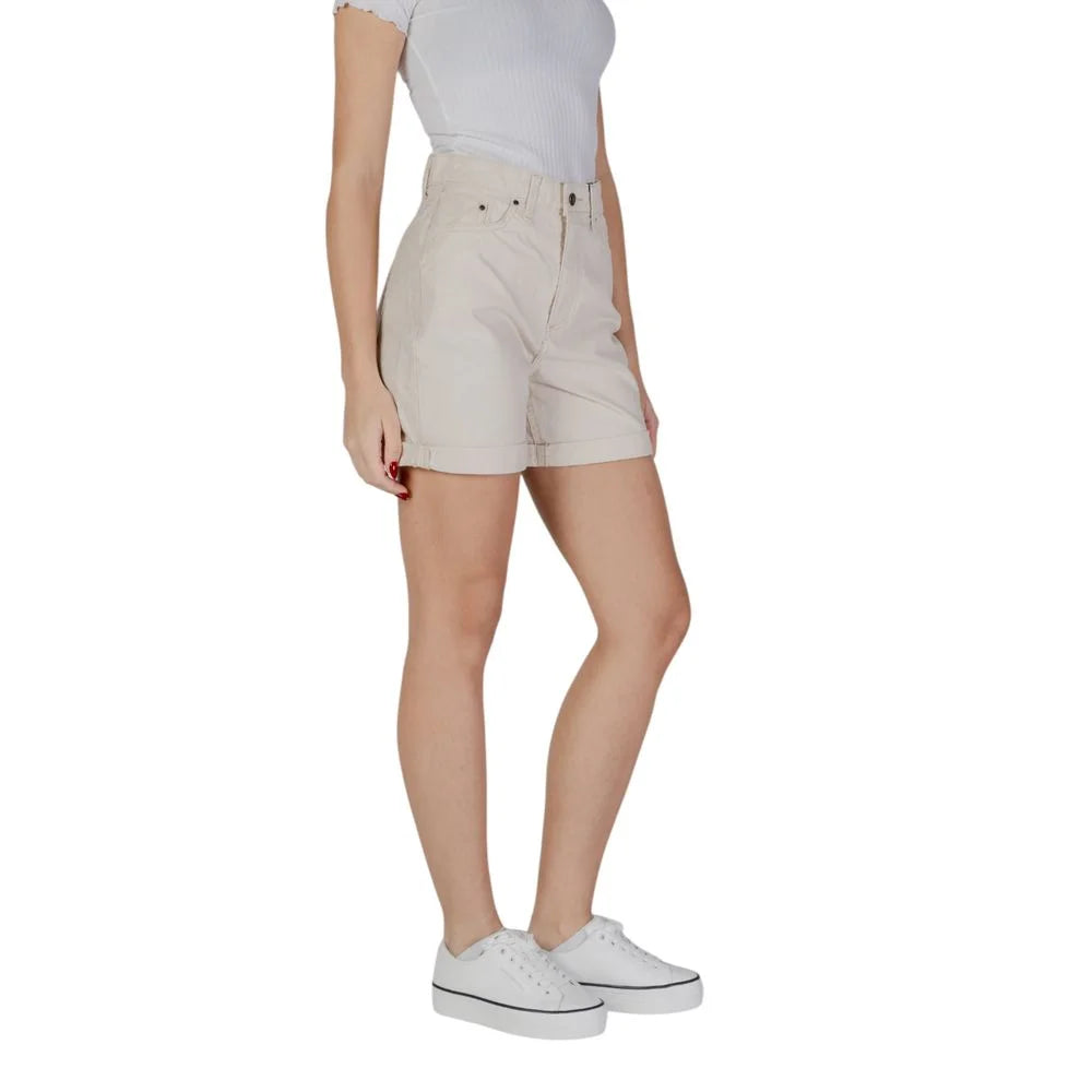 B.Young Beige Cotton Short - Chino Shorts