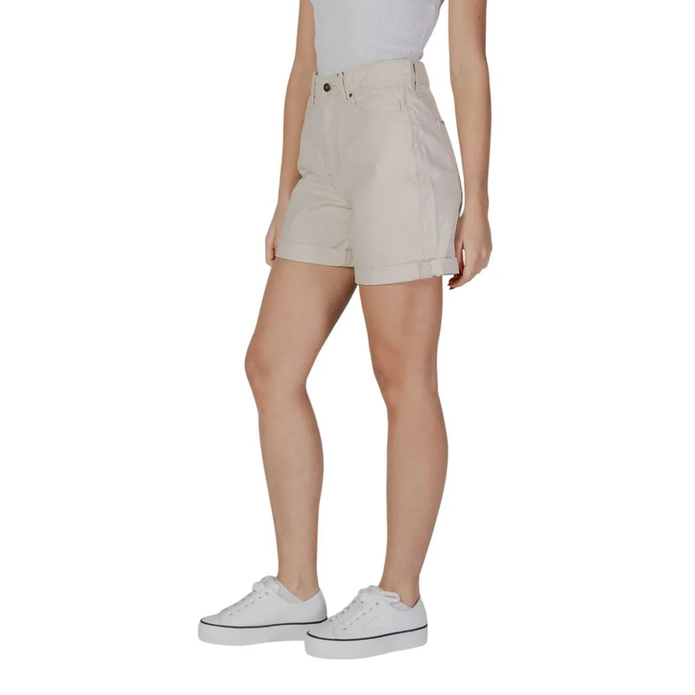 B.Young Beige Cotton Short - Chino Shorts