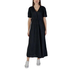 B.Young Black Linen Long - Dresses
