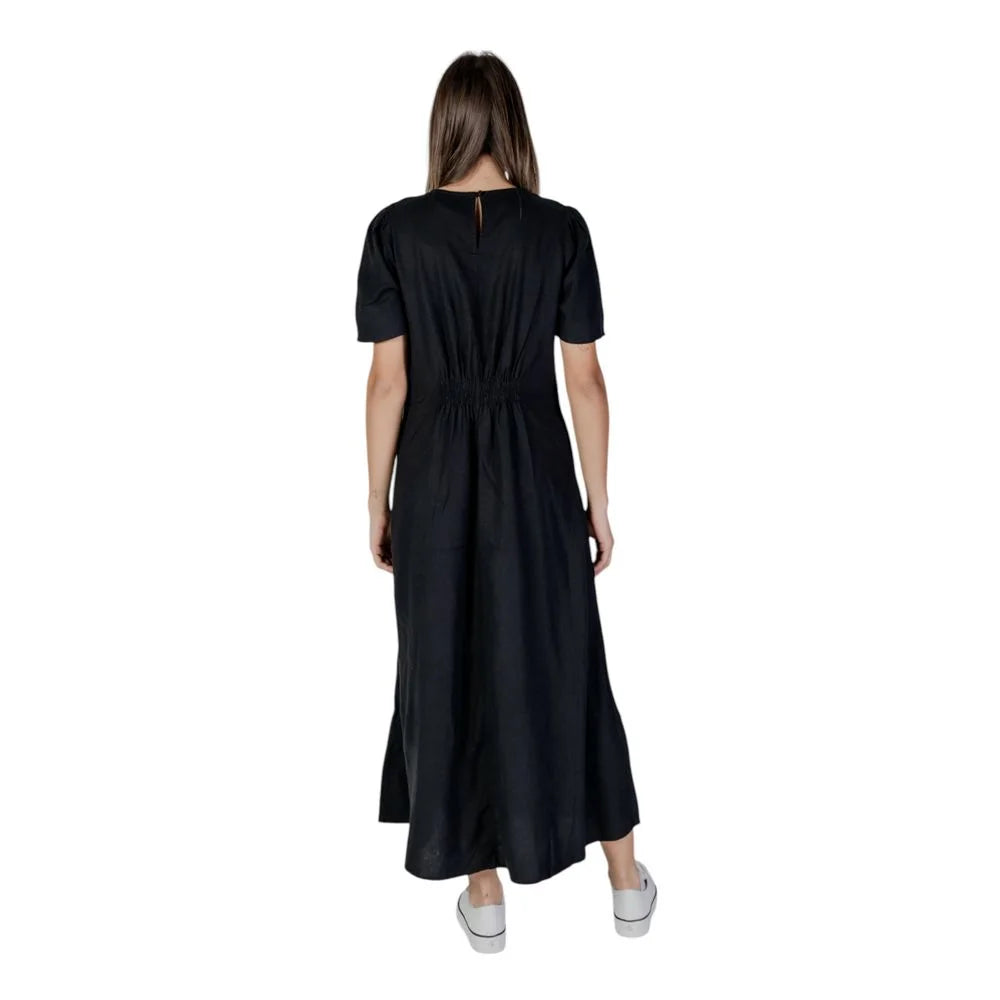 B.Young Black Linen Long - Dresses