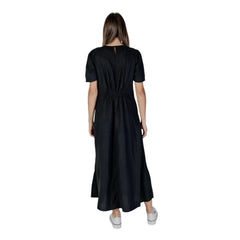 B.Young Black Linen Long - Dresses