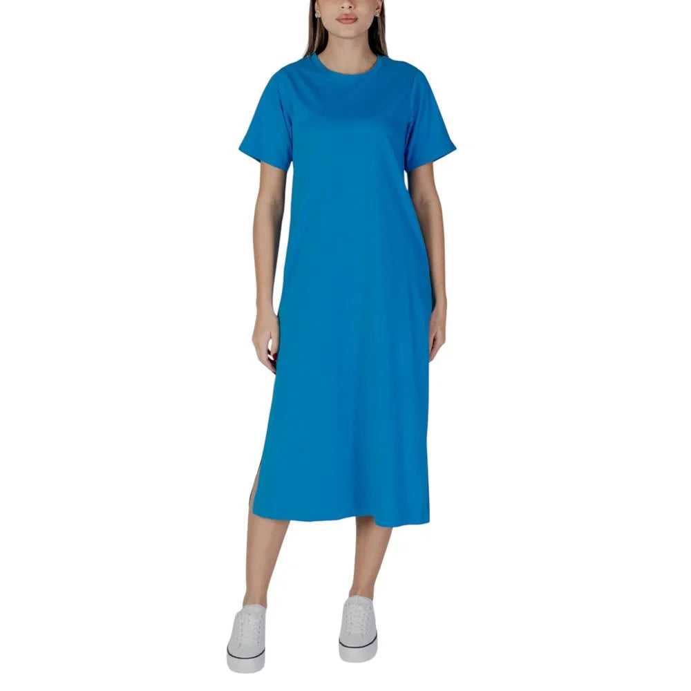B.Young Blue Cotton Midi - IT40|S - Dresses