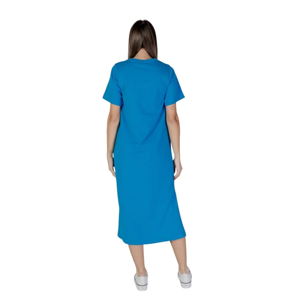 B.Young Blue Cotton Midi - IT40|S - Dresses
