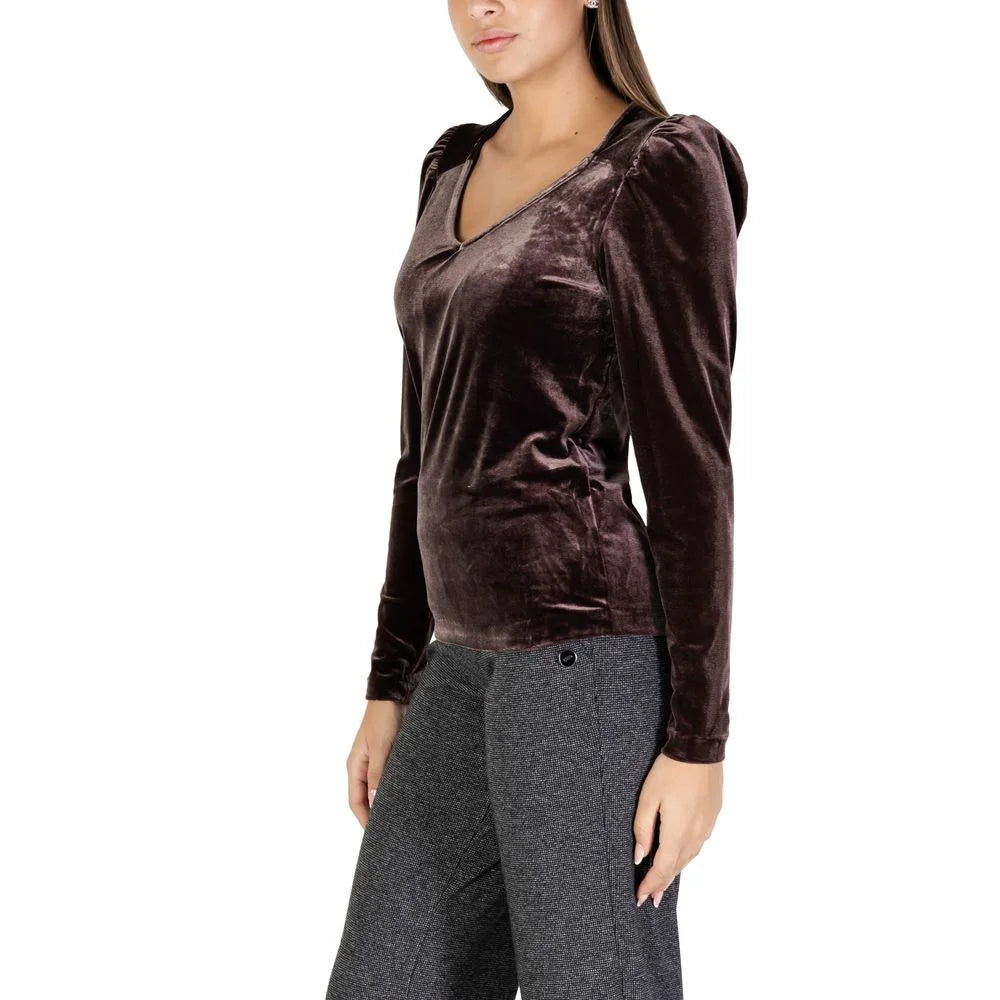 B.Young Brown Polyester Sportswear - Sweaters