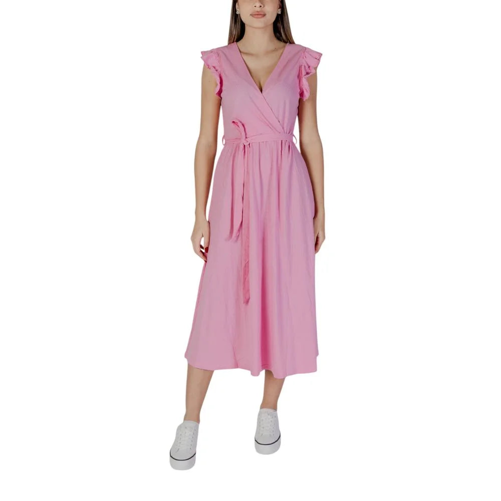 B.Young Multicolor Cotton Long - Dresses