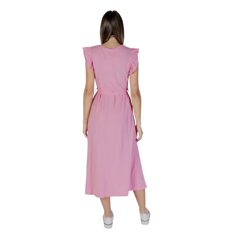 B.Young Multicolor Cotton Long - Dresses