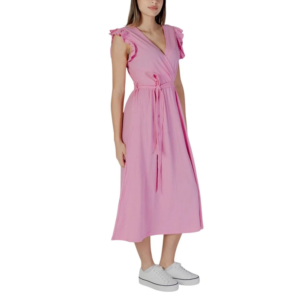 B.Young Multicolor Cotton Long - Dresses